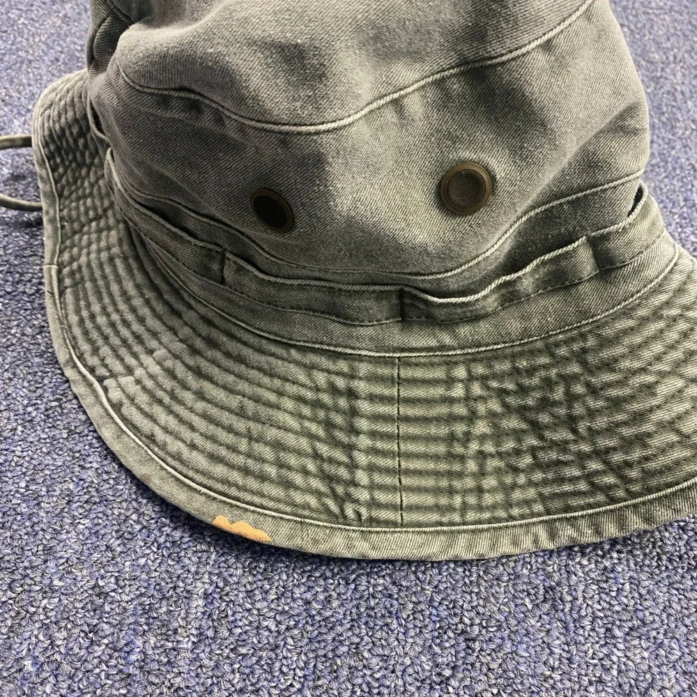 Hard Rock Cafe Bucket Hat S/M Cayman Islands Green Cotton Boonie Sun Hat